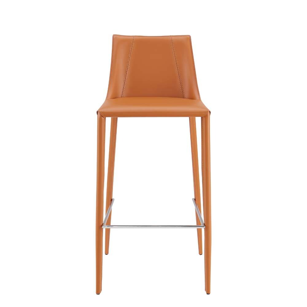 Euro Style - Kalle Bar Stool in Cognac - 30918-COG-MP1 veiw 1