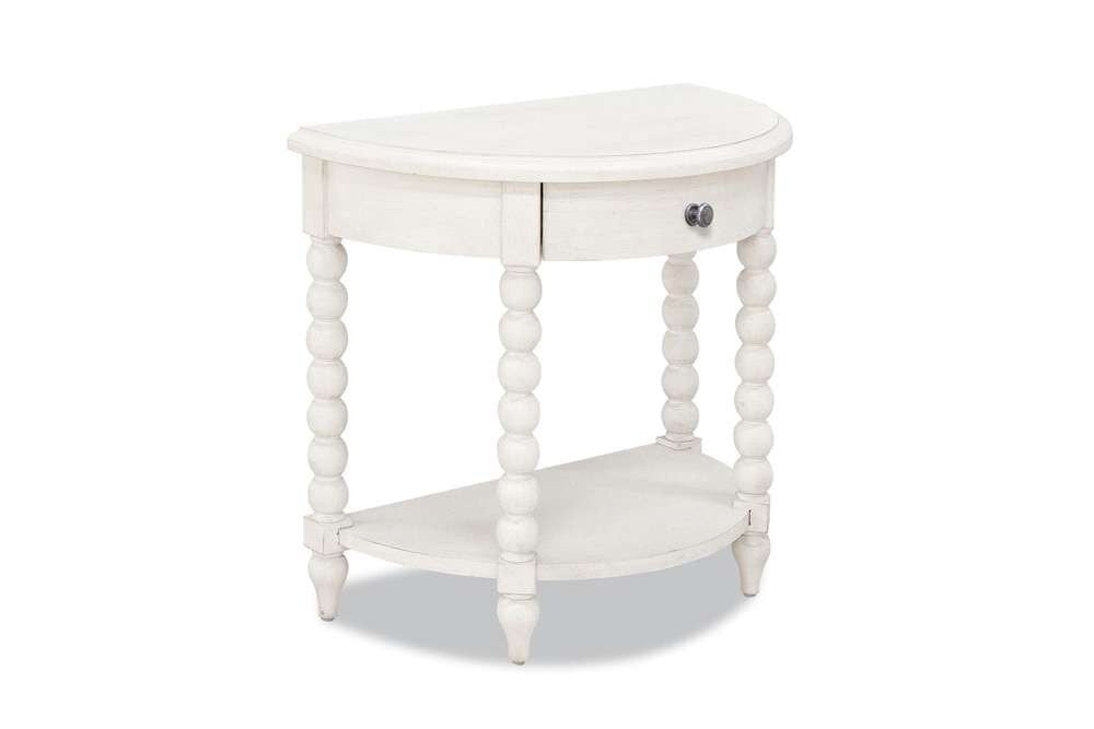 Legacy Classic Furniture - Trisha Yearwood Nashville Demilune Night Table in Cloud - TY749-340 veiw 1