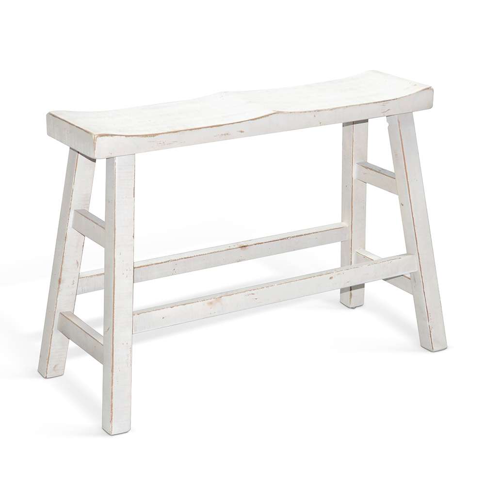Sunny Designs - Marina -  White Sand Counter Bench, Wood Seat - 1671WS-24 veiw 1