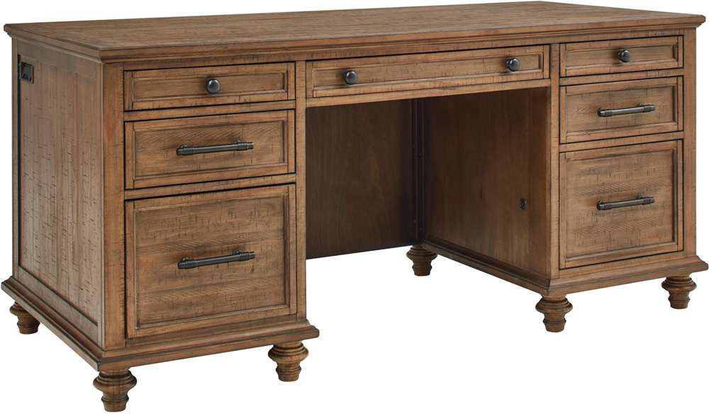 Emery Park - Hensley 66in Executive Desk in Honey Finish - I3002-303 veiw 1