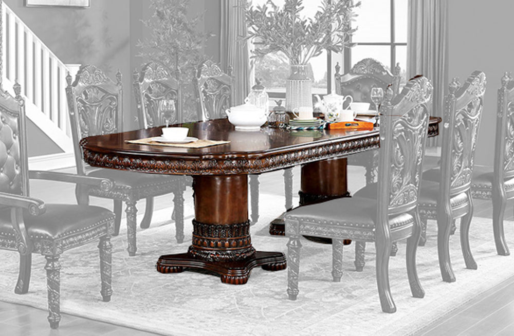 Furniture of America - Canyonville Dining Table in Brown Cherry - CM3144T-TABLE View 1