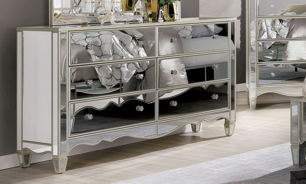 Furniture of America - Eliora Dresser in Silver - FOA7890D View 1