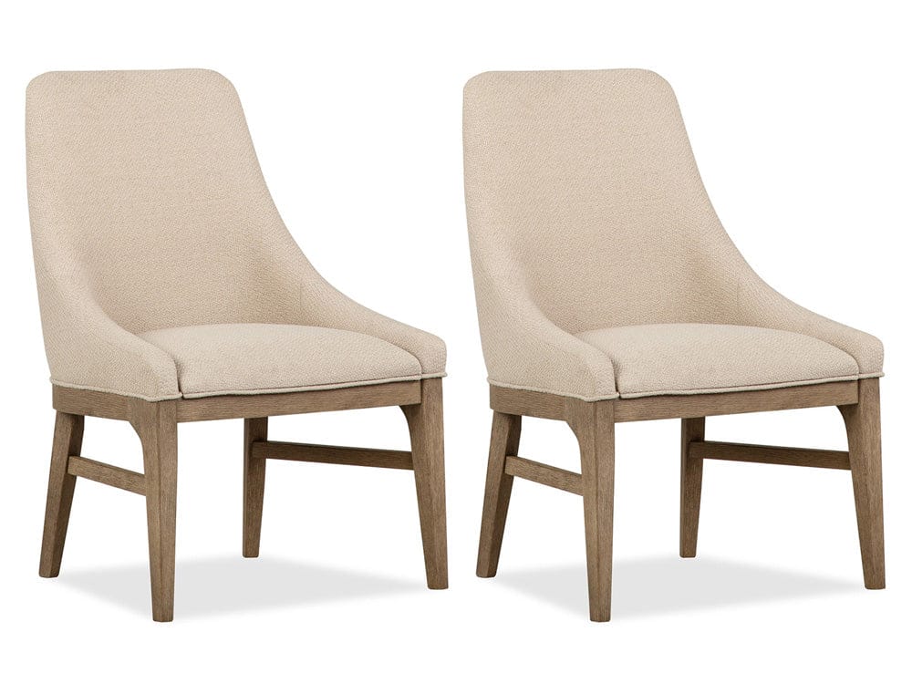 Henry & Mason  -  Drayton Swiss Coffee Upholstered Arm Chair (Set of 2)  - AFA01305 view 1
