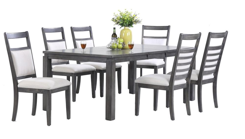Sunset Trading - Shades of Gray 7 Piece Dining Set - DLU-EL9282-C90-7PC veiw 1