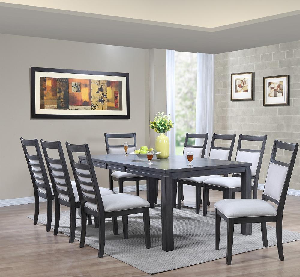 Sunset Trading - Shades of Gray 9 Piece Dining Set - DLU-EL9282-C90-9PC veiw 1