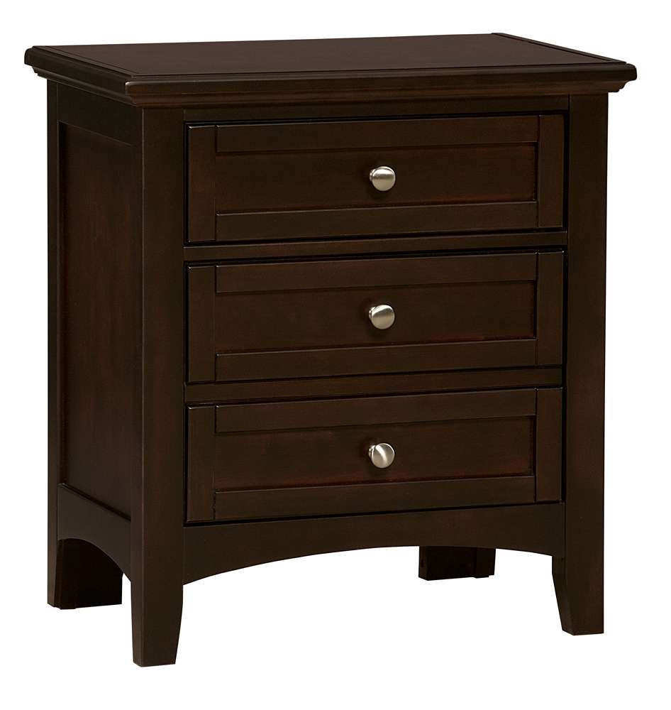 Vaughan Bassett - Bonanza Night Stand with 2 Drawers in Merlot - BB27-226 veiw 1