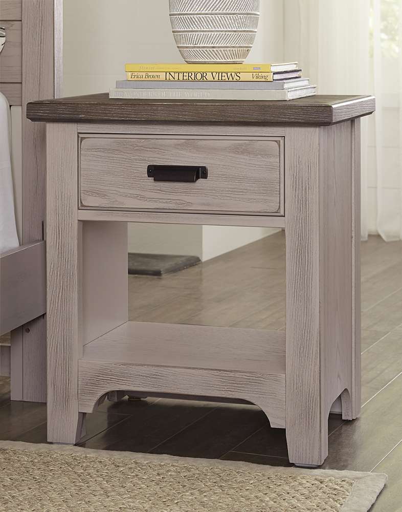 Vaughan Bassett - Bungalow Night Stand with 1 Drawers in Dover Grey/Folkstone - 741-226 veiw 1
